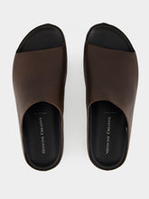 Officine Creative Babouche 002 Brown Leather Mule Sandals