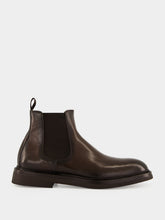 Officine Creative Ebony Brown Dude Flexi Leather Chelsea Boots