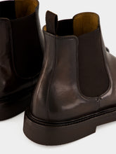 Officine Creative Ebony Brown Dude Flexi Leather Chelsea Boots