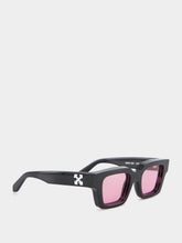 Off-White Black and Pink Virgil Square Sunglasses