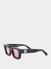 Off-White Black and Pink Virgil Square Sunglasses
