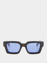 Off-White Havana and Blue Virgil Square Sunglasses