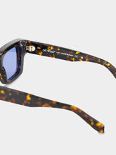 Off-White Havana and Blue Virgil Square Sunglasses