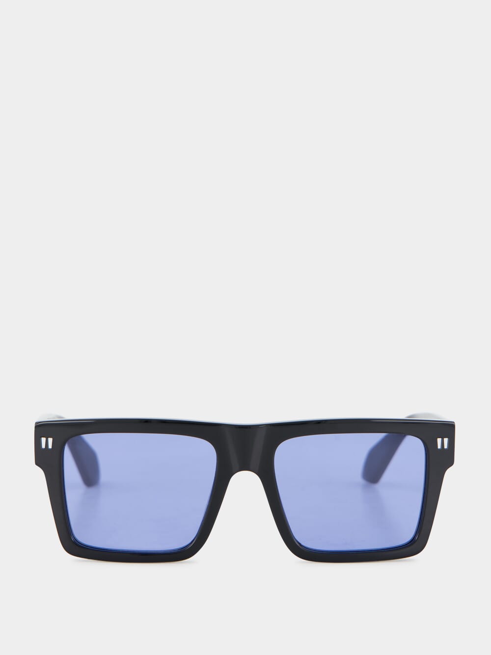 Off-White Black and Blue Lawton Square Sunglasses | Fashion  display picture 3