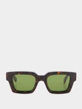 Off-White Tortoise Green Square Sunglasses