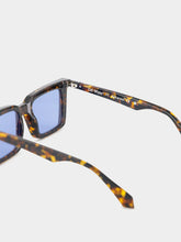 Off-White Havana and Blue Dalton Square Sunglasses