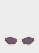 Off-White Hilo White Cat-Eye Sunglasses