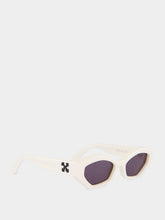 Off-White Hilo White Cat-Eye Sunglasses