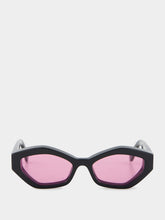 Off-White Black and Pink Hilo Sunglasses