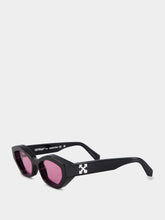 Off-White Black and Pink Hilo Sunglasses