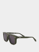Off-White Clearwater Military Green Sunglasses