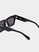 Off-White Davie Black Rectangular Sunglasses