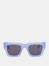 Off-White Davie Baby Blue Rectangular Sunglasses