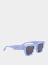 Off-White Davie Baby Blue Rectangular Sunglasses