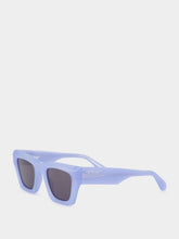Off-White Davie Baby Blue Rectangular Sunglasses