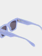 Off-White Davie Baby Blue Rectangular Sunglasses