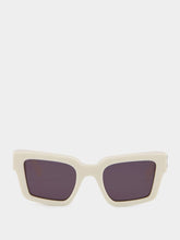 Off-White Richardson White Rectangular Sunglasses