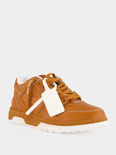 Off-White Cognac Out Of Office Leather Sneakers