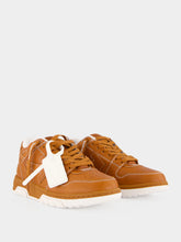 Off-White Cognac Out Of Office Leather Sneakers