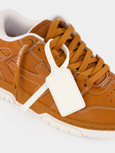 Off-White Cognac Out Of Office Leather Sneakers
