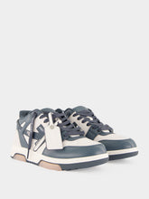 Off-White White and Dark Blue Out Of Office Sneakers