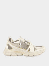 Off-White Beige and Grey Be Right Back Worn Out Sneakers
