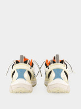 Off-White Neon Blue and White Be Right Back Worn Out