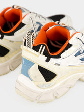 Off-White Neon Blue and White Be Right Back Worn Out