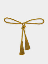 Paula Olivina Mustard Tassel-Embellished Belt