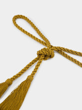 Paula Olivina Mustard Tassel-Embellished Belt