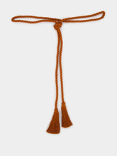 Paula Olivina Orange Smooth Rope Belt