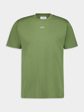 Off-White Khaki Stitch Arrow Slim T-Shirt