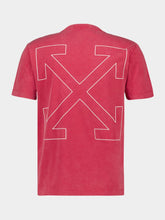 Off-White Coral Red Outline Arrow T-Shirt