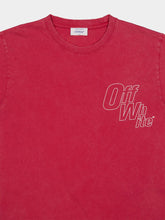 Off-White Coral Red Outline Arrow T-Shirt