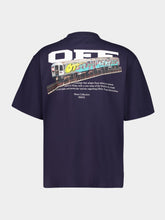 Off-White Dark Sapphire Train Off Cotton T-Shirt