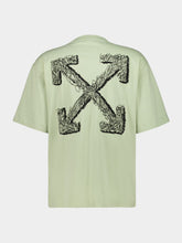 Off-White Alfalfa Green Scribble Arrow Skate T-Shirt