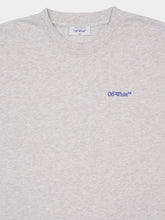 Off-White Grey Melange Scribble Diag T-Shirt