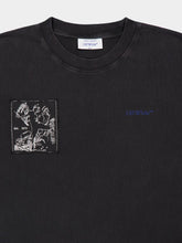 Off-White Vintage Black Faded Painting T-Shirt