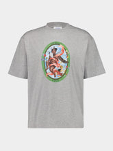 Off-White Grey Fresco Oval Print T-Shirt