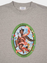 Off-White Grey Fresco Oval Print T-Shirt