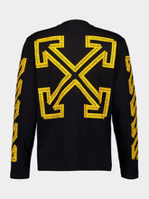 Off-White Black and Citrus Long-Sleeve Tape Arrow T-Shirt