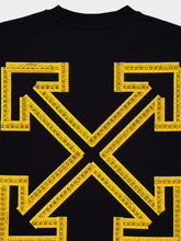 Off-White Black and Citrus Long-Sleeve Tape Arrow T-Shirt