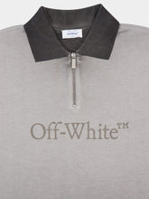 Off-White Degradé Black Laundry Fleece Polo