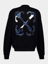 Off-White Black Boro Arrow Skate Crewneck Sweatshirt