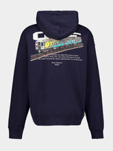 Off-White Dark Sapphire Train Off Cotton Sweatshirt