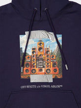 Off-White Dark Sapphire Train Off Cotton Sweatshirt