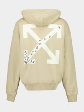 Off-White Beige Ants Arrow Skate Hooded Sweatshirt