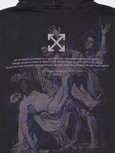 Off-White Vintage Black Faded Painting Zipped Sweatshirt