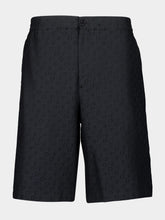 Off-White Black Bowling AO Jacquard Silk Shorts