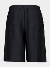 Off-White Black Bowling AO Jacquard Silk Shorts